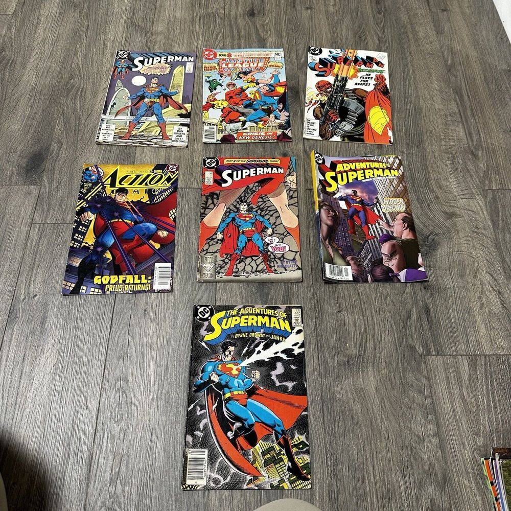 Legends of the DC Universe Superman Justice League Rare Lot Of 7